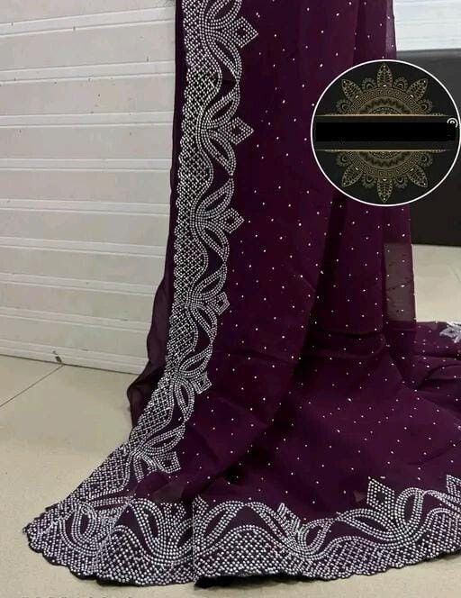bhiks rr Embellished Bollywood Chiffon Saree-picture-18