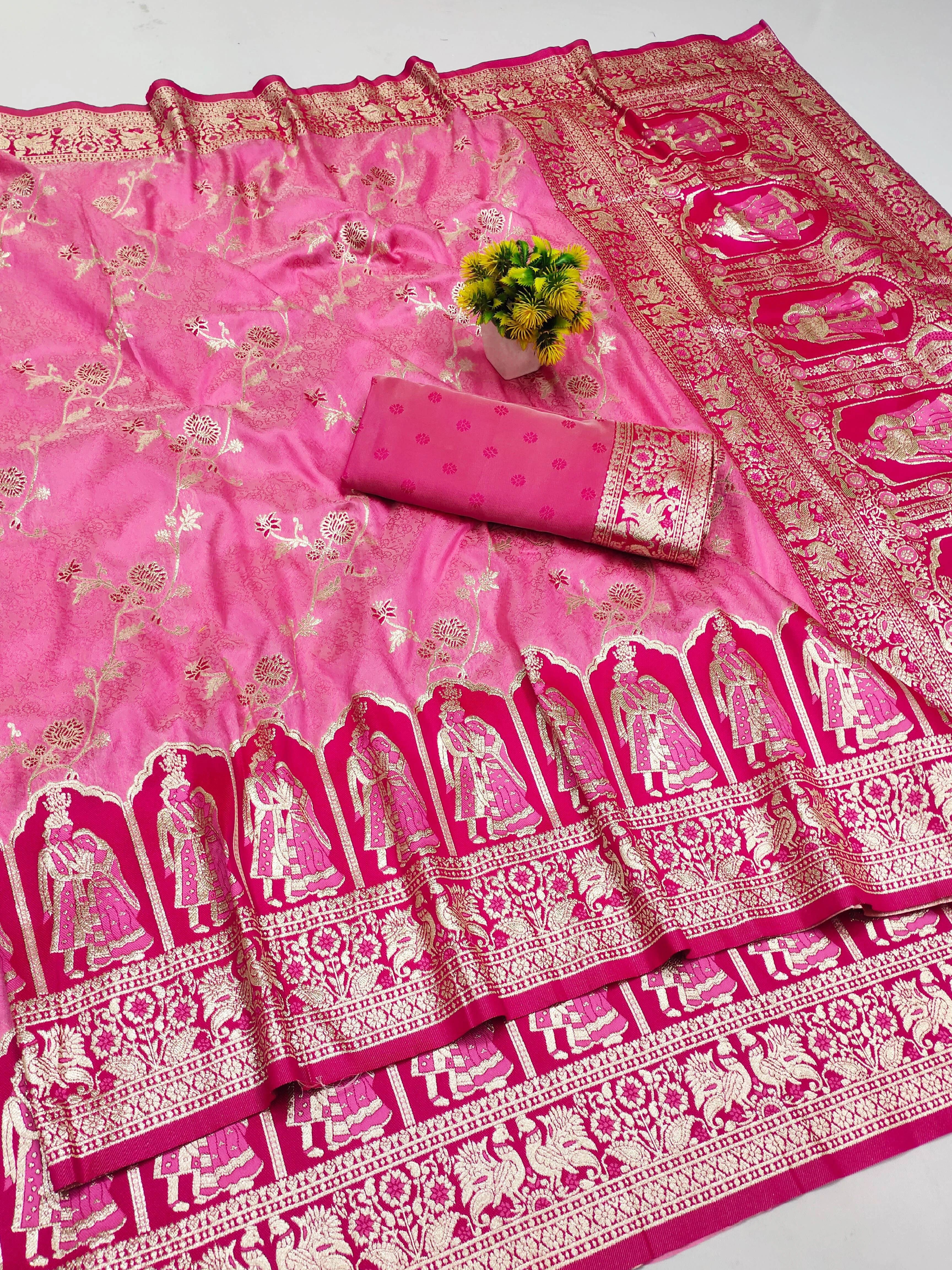 ratnavali Woven Banarasi Pure Silk, Art Silk Saree-picture-27
