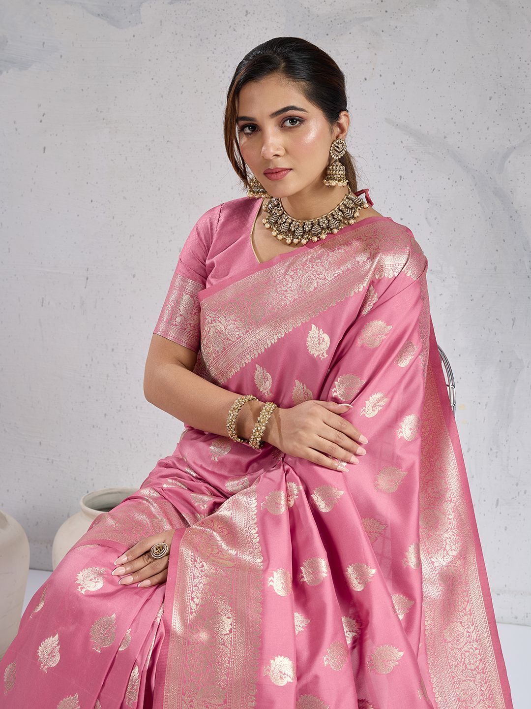 pbs prints Woven, Embellished Banarasi Art Silk Saree-picture-10