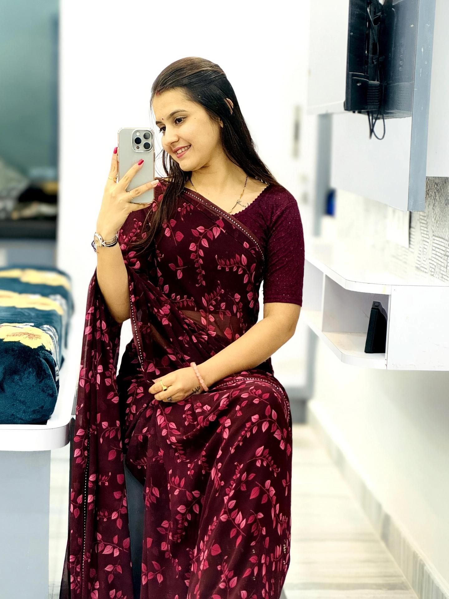 teliraj.fashion. Printed Bollywood Georgette Saree-picture-21