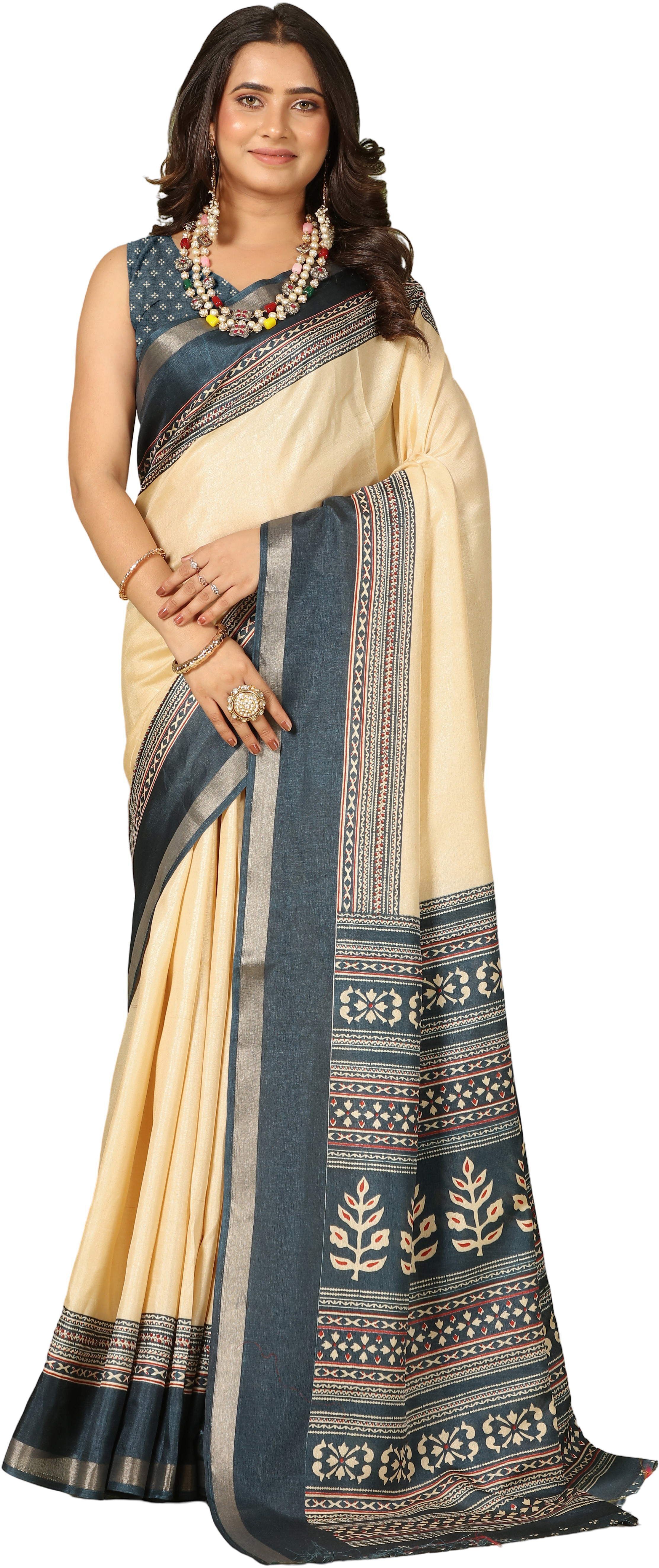 houseofcommon Embroidered Bollywood Polyester Saree-picture-12