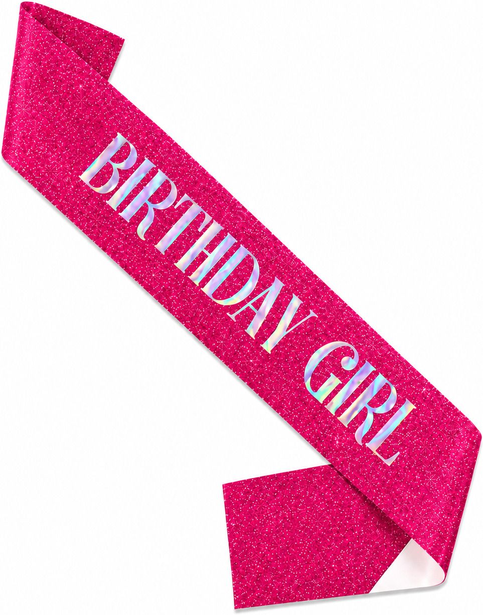 popluxe Birthday Sash Hot Pink-picture-2
