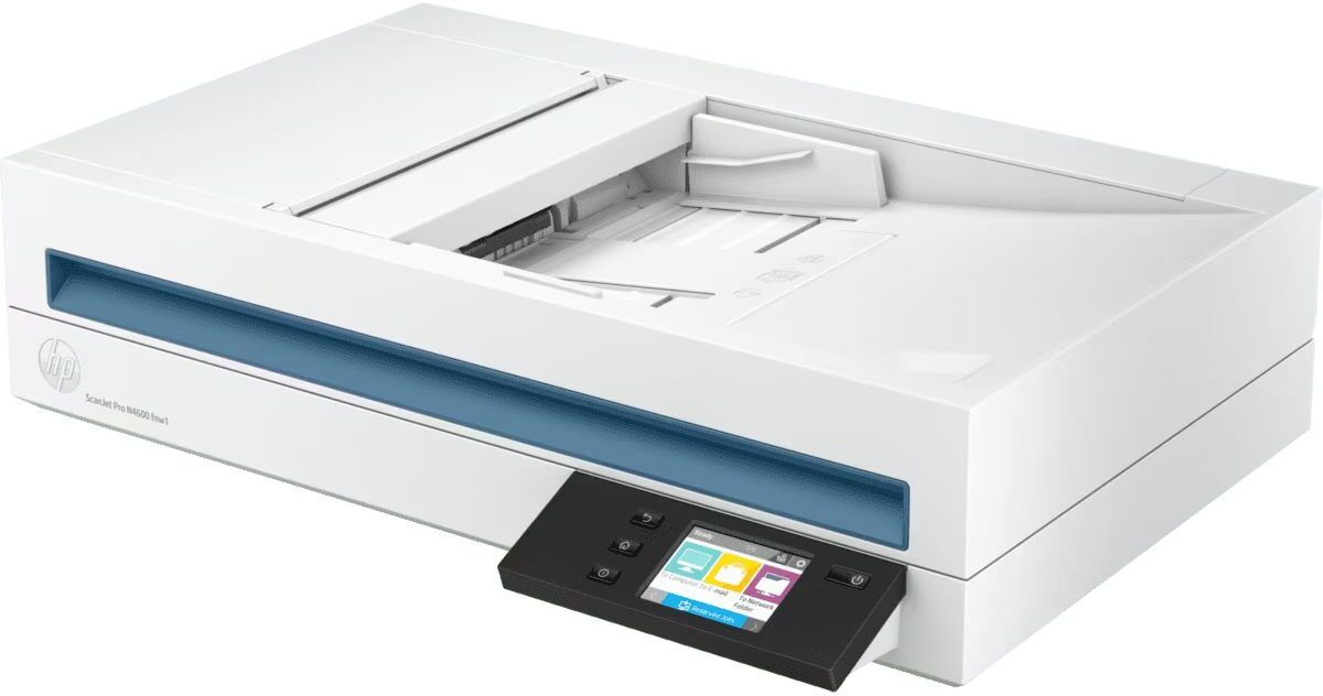 HP High resolution scanning offers scanning at resolution up to 1200 dpi ScanJet Pro N4600 fnw1 Scanner Scanner