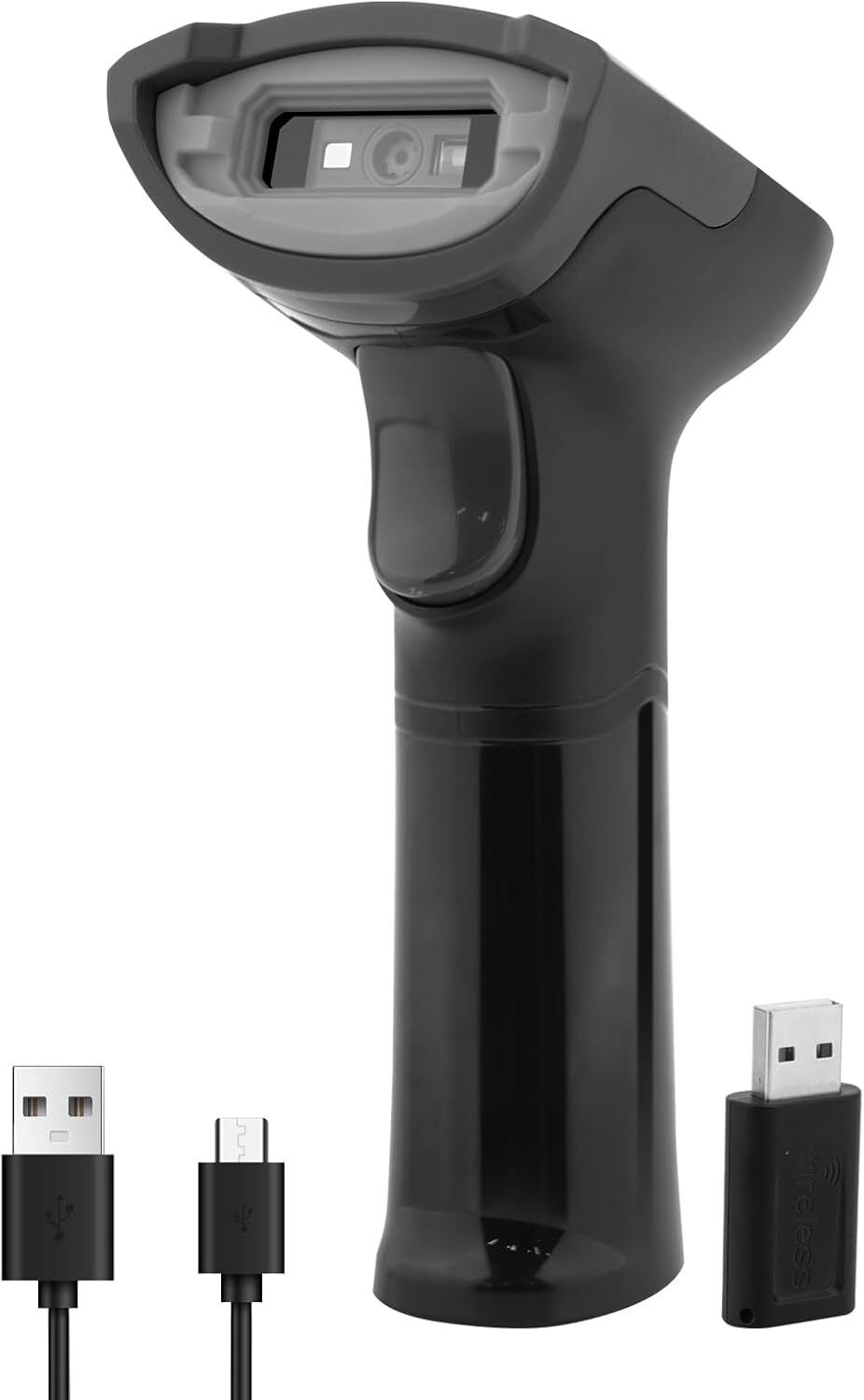 OnlyU 2D & 1D Bluetoot & Wireless Barcode & QR Code Scanner High-Speed Scan Handheld Handheld Compatible QR Code & Barcode Button Scan/Induction and Continuous Scan Scanner
