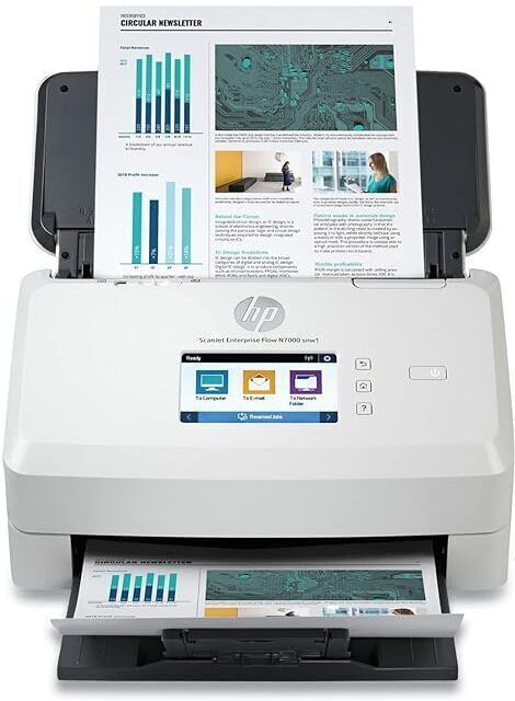 HP ScanJet Enterprise Flow N7000 snw1 (6FW10A) HP ScanJet Enterprise Flow N7000 snw1 Scanner