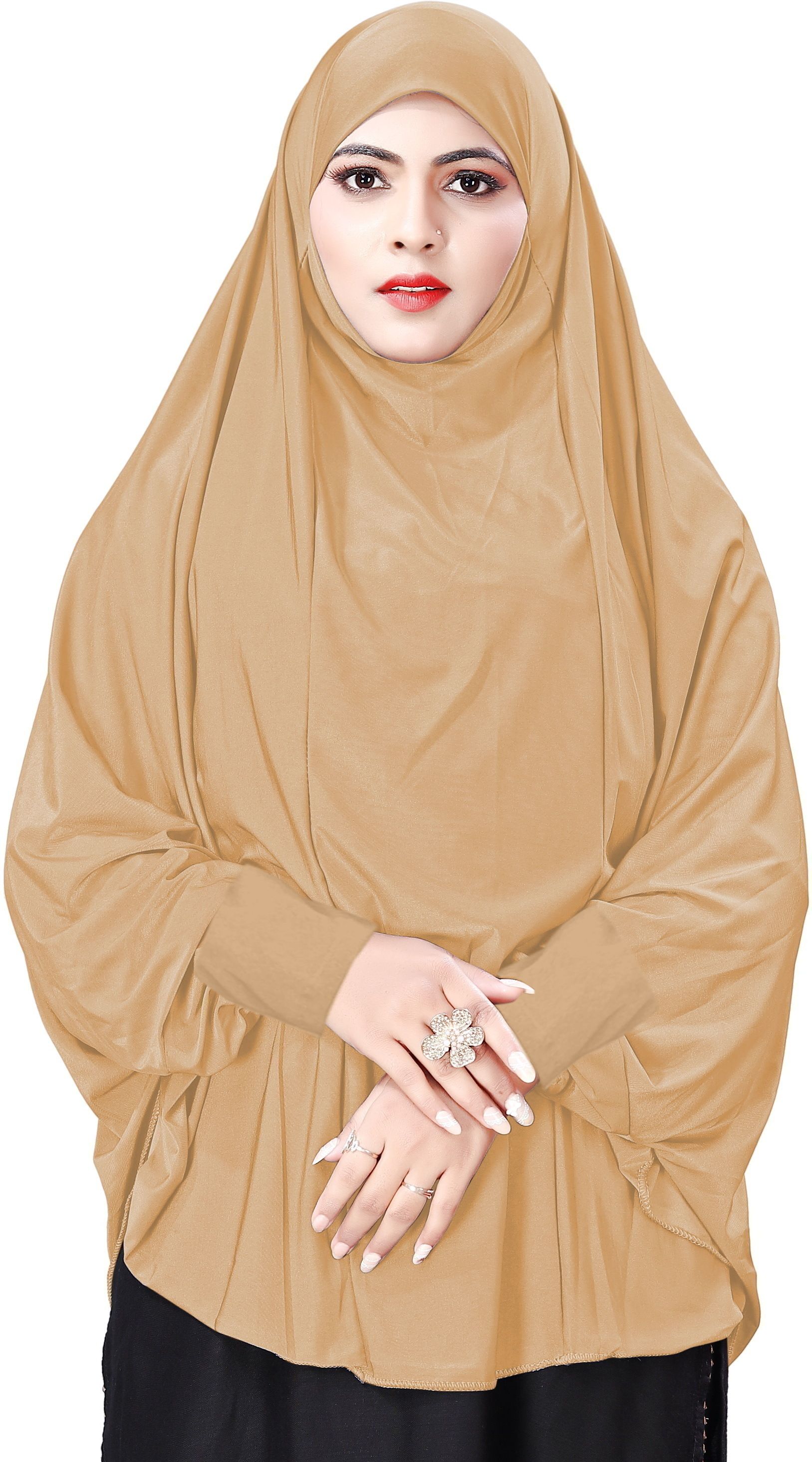 jumerah Solid Polyester Women Beige Scarf-picture-22
