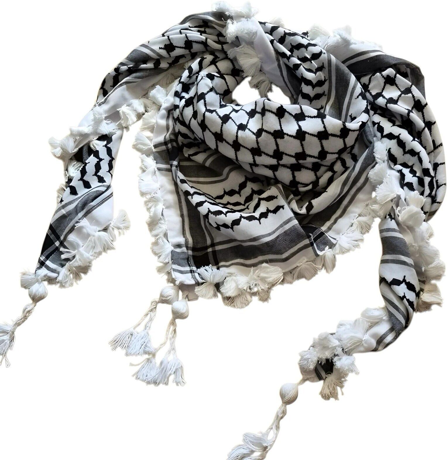 namal Checkered Cotton Blend Men Black, White Fancy Scarf, Scarf, Bluetooth Scarf, Stole-picture-19