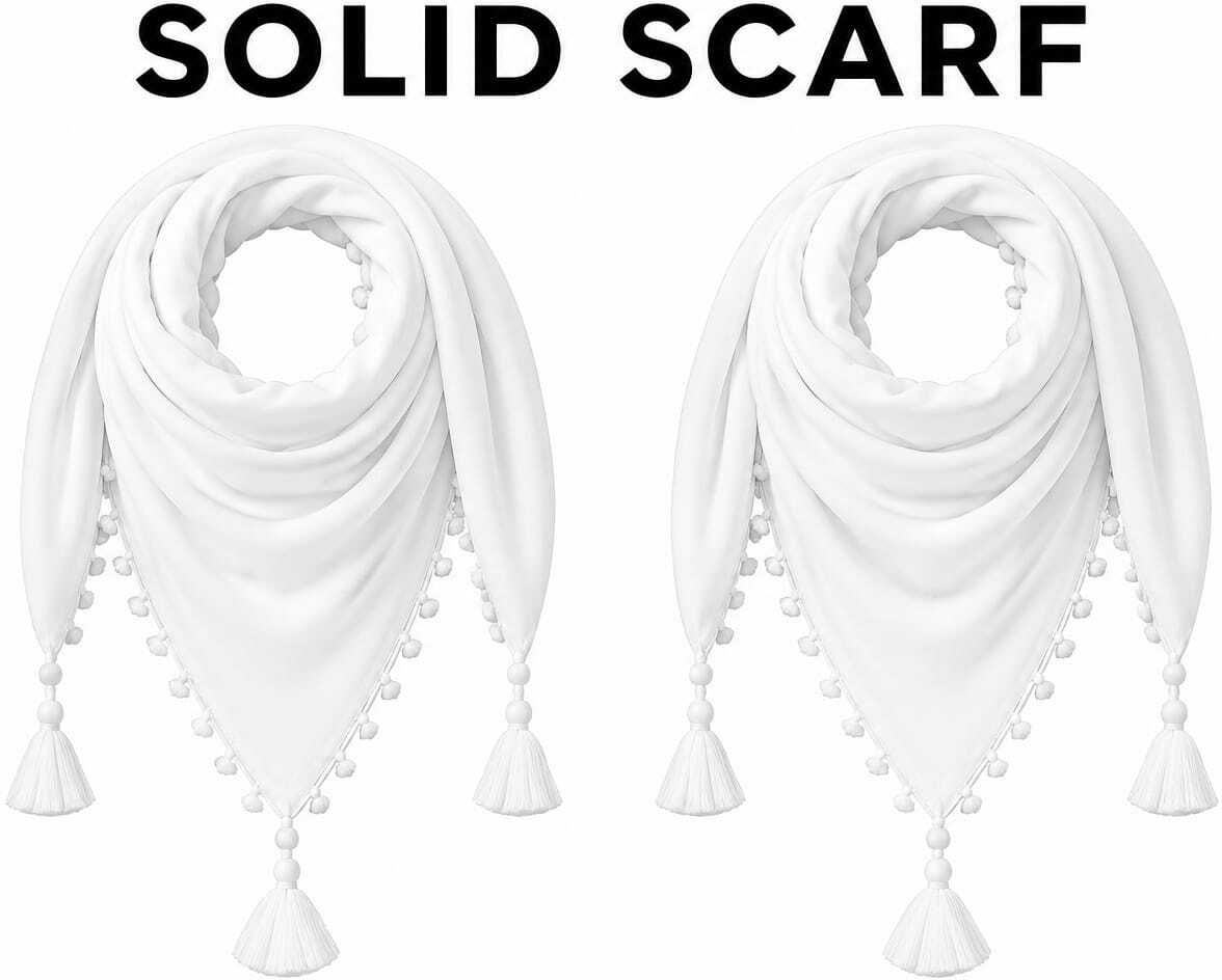 namal Solid Cotton Blend Men White Fancy Scarf, Scarf, Bluetooth Scarf, Stole-picture-16