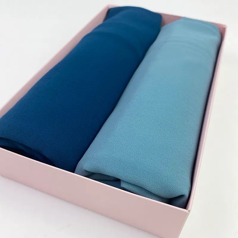 habibisfashion Solid Chiffon Women Dark Blue, Light Blue Faux Turtleneck Neck Cover, Scarf, Bluetooth Scarf, Fancy Scarf, Stole-picture-32