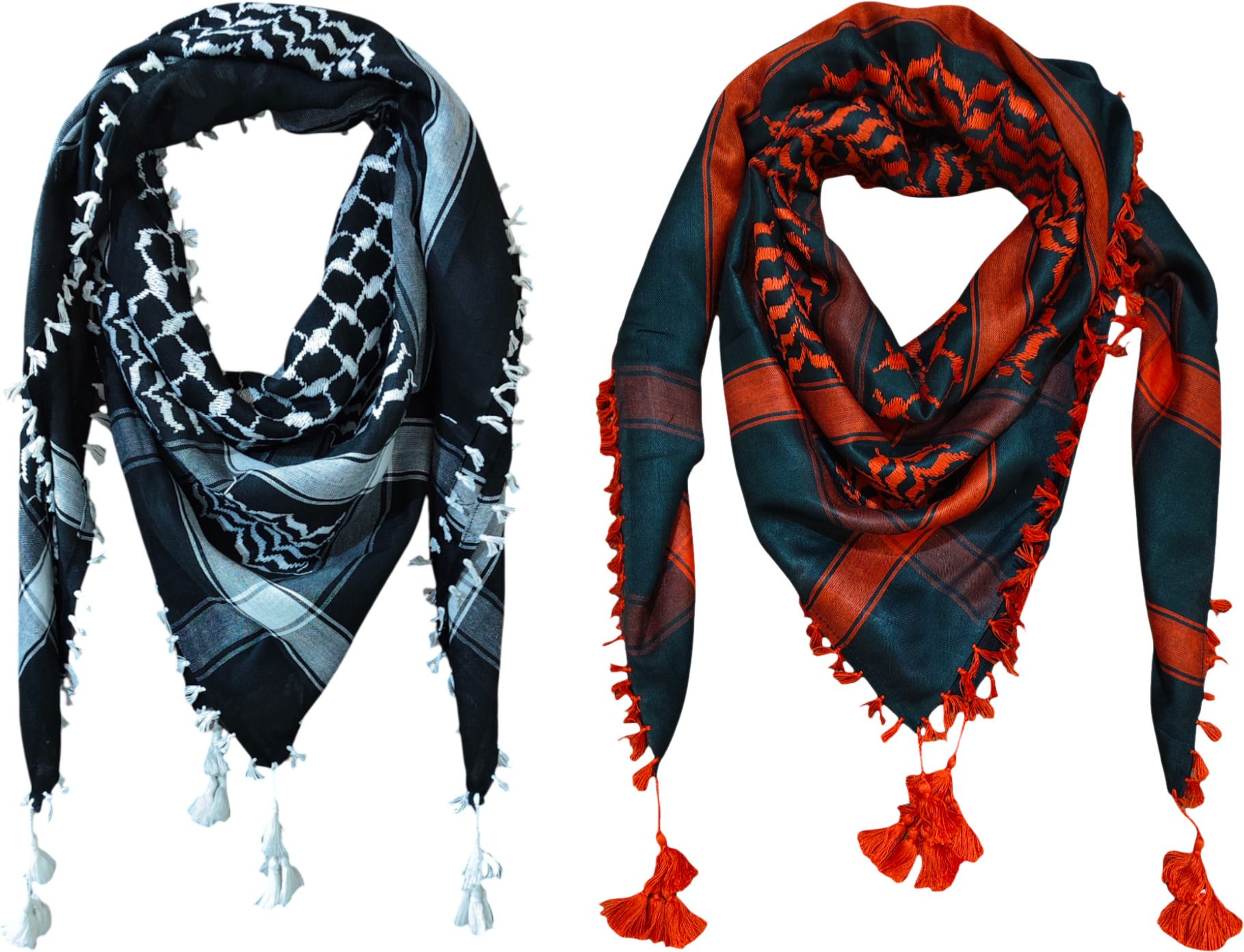 Checkered Cotton Blend Men Multicolor Scarf, Fancy Scarf, Stole-image-11
