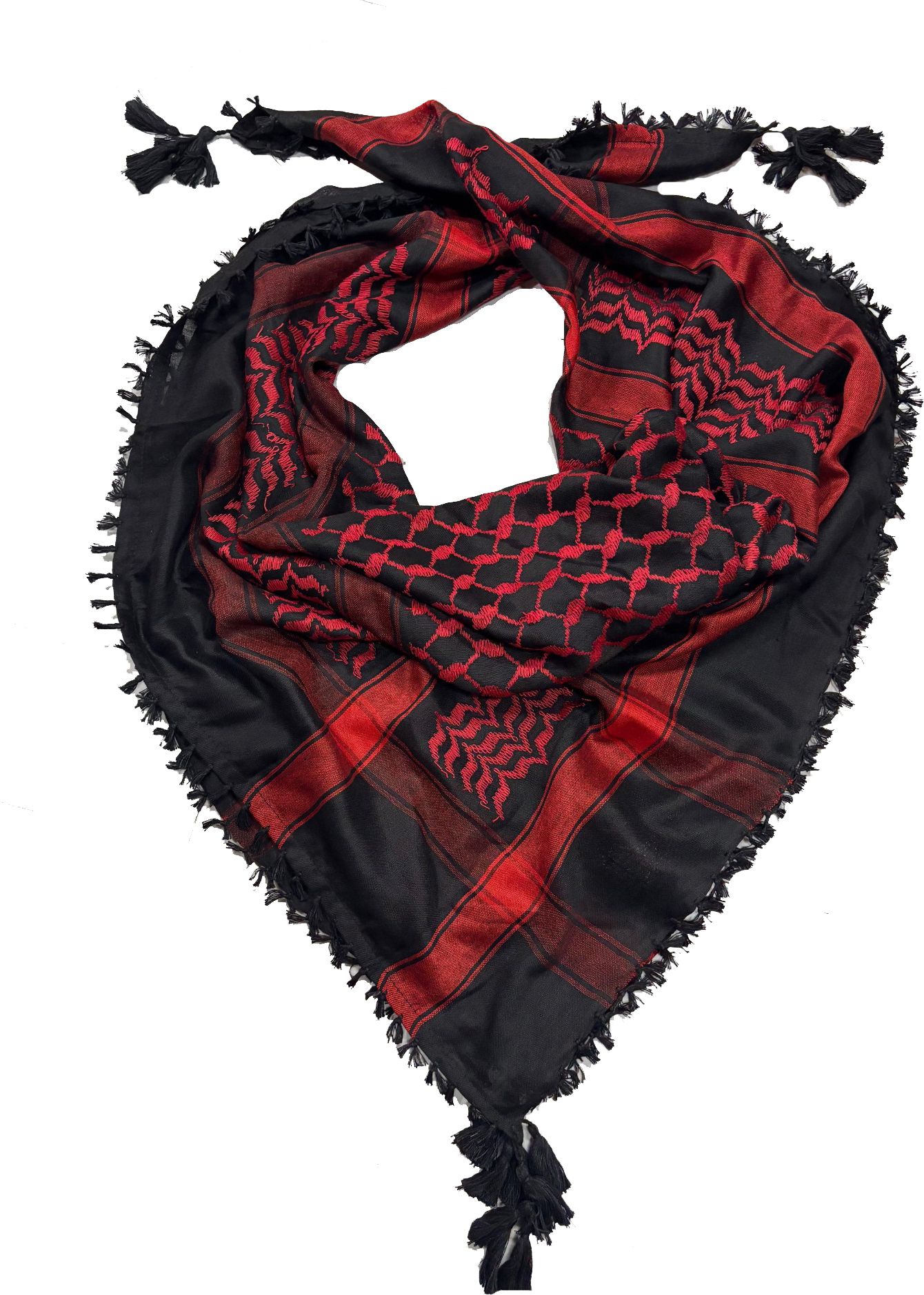digniti Embroidered Cotton Blend Men Black, Red Scarf, Fancy Scarf, Stole, Faux Turtleneck Neck Cover-picture-22