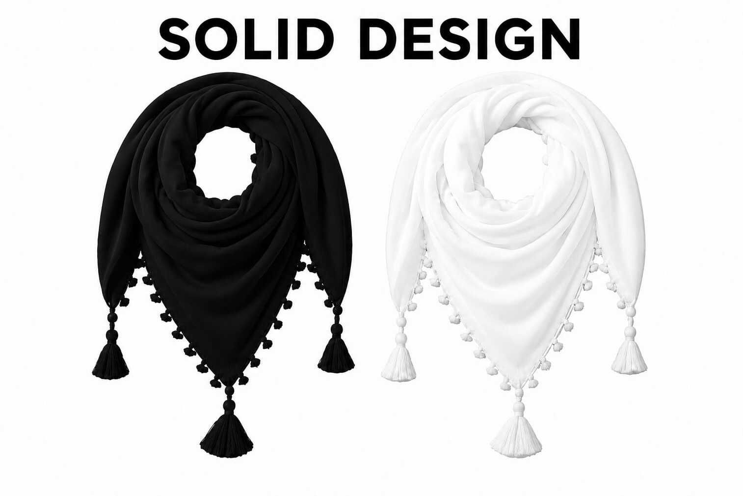 Solid Cotton Blend Men Black, White Fancy Scarf, Scarf, Bluetooth Scarf, Stole-image-49