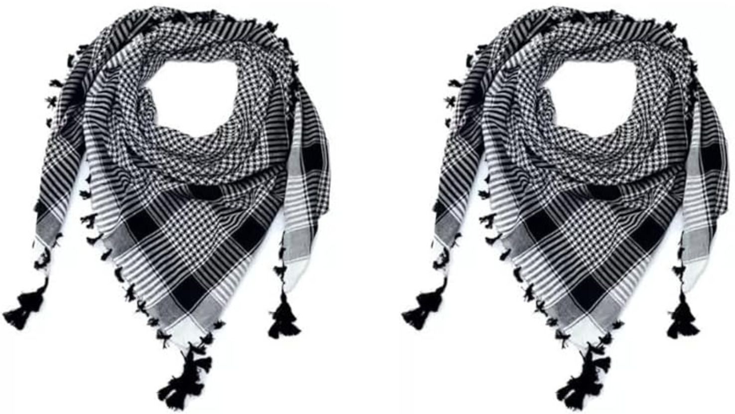 namal Printed Cotton Blend Men Black, White Fancy Scarf, Scarf, Bluetooth Scarf, Stole-picture-30