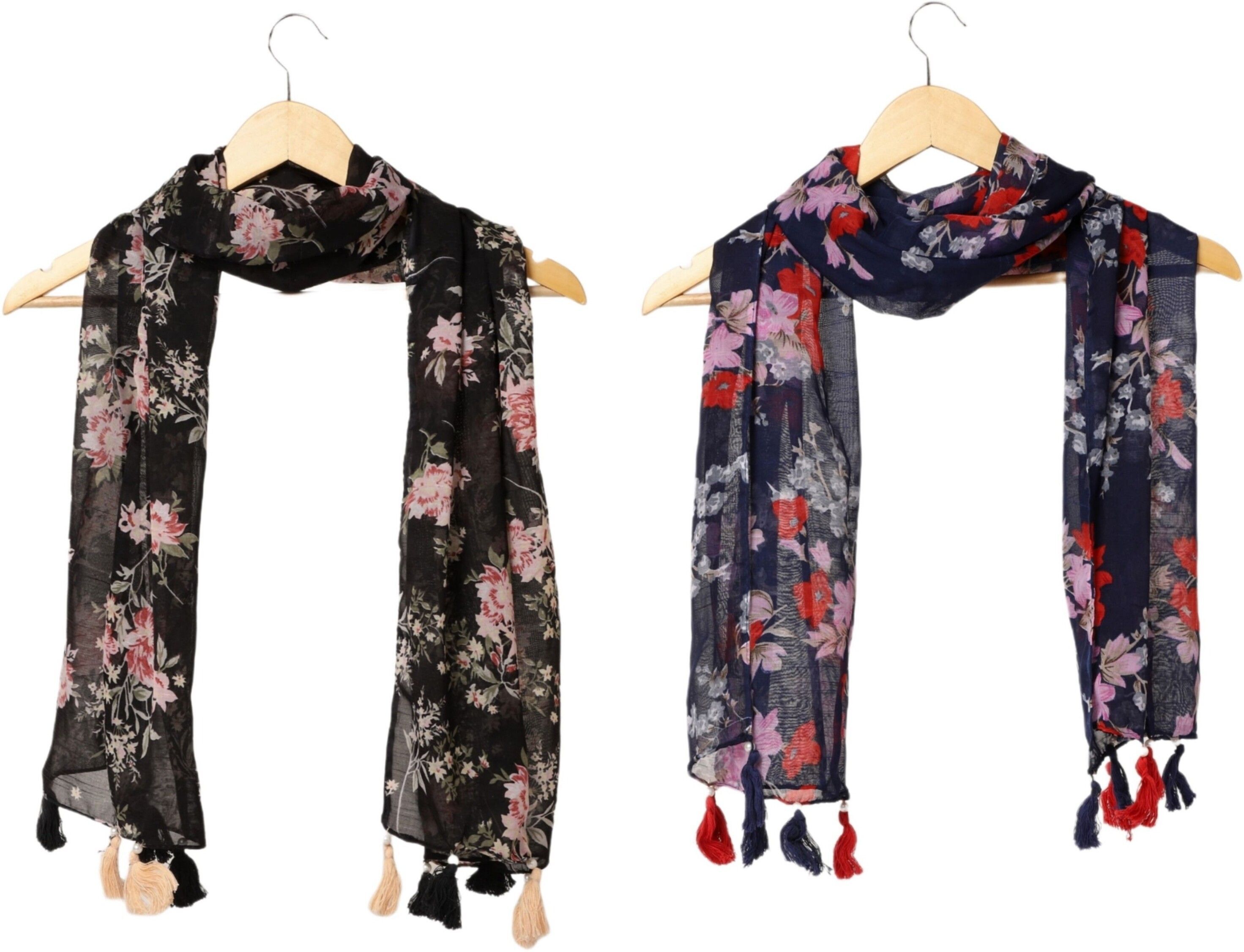 Printed Chiffon Women Multicolor Stole, Scarf, Fancy Scarf-image-38