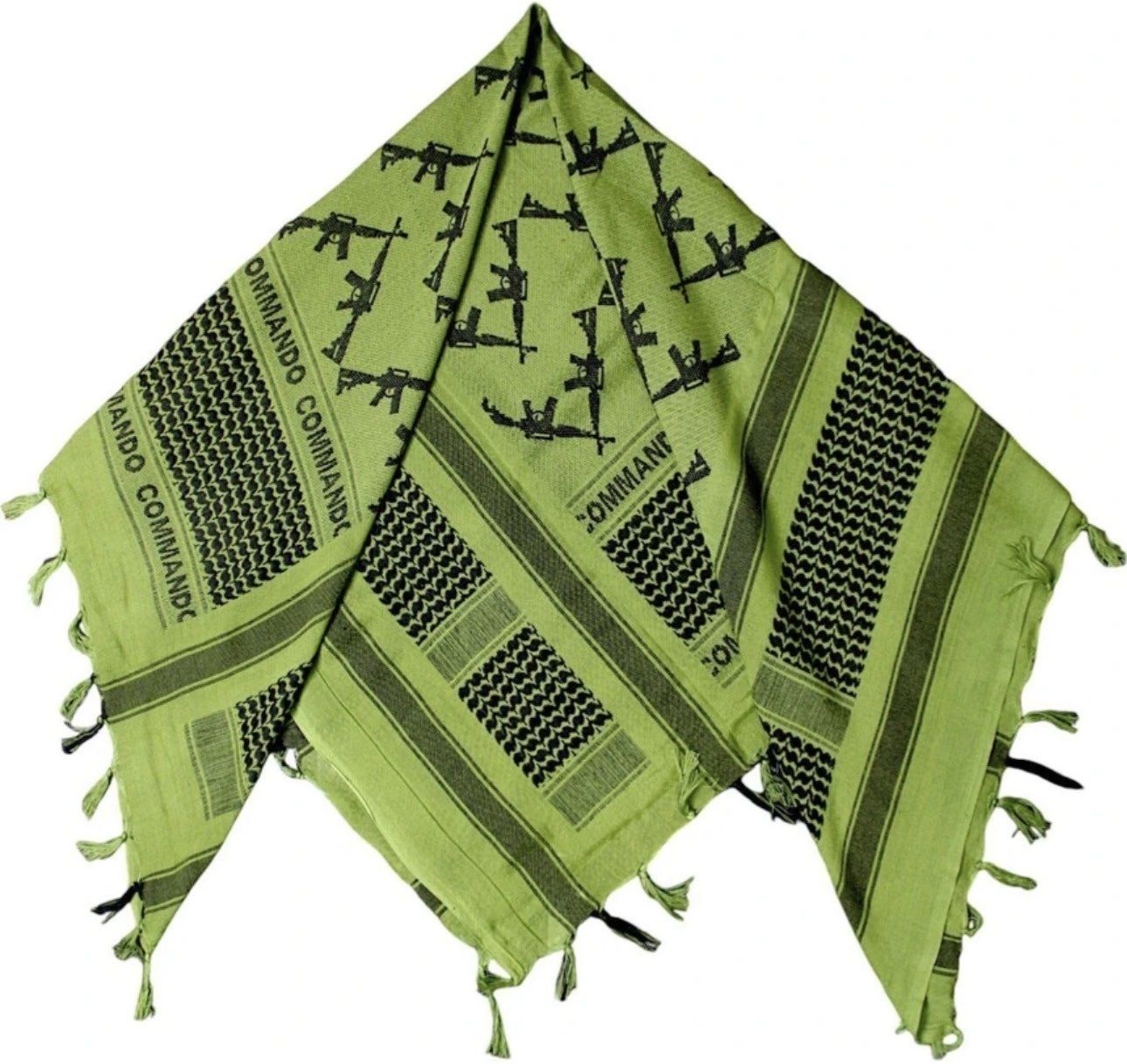 stolestudio Embellished Pure Cotton Men Green Scarf, Fancy Scarf, Stole, Faux Turtleneck Neck Cover-picture-34