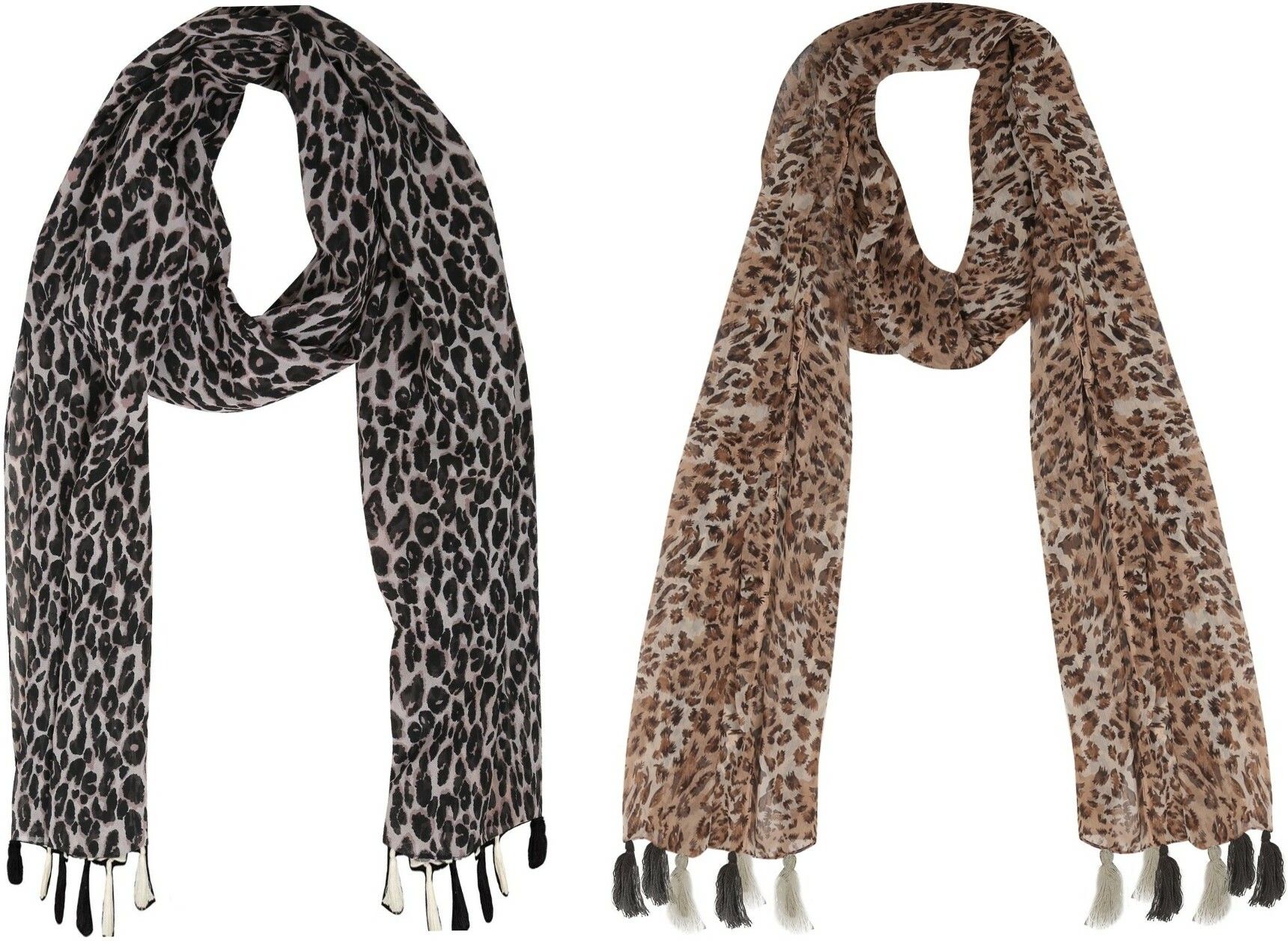 Printed Chiffon Women Brown Scarf, Stole, Fancy Scarf