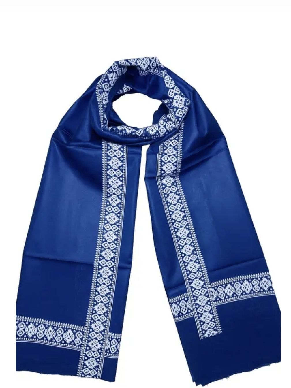 Printed Pure Cotton Men Blue Faux Turtleneck Neck Cover, Scarf, Bluetooth Scarf, Fancy Scarf, Stole-image-38