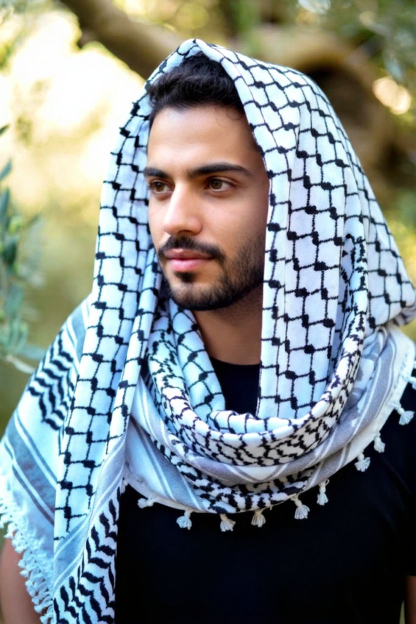 namal Checkered Cotton Blend Men Black, White Fancy Scarf, Scarf, Bluetooth Scarf, Stole-picture-19