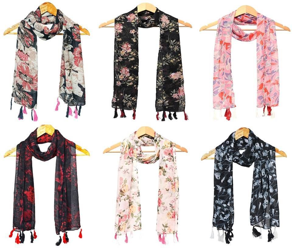 stolevilla Printed Chiffon Women Multicolor Scarf, Stole, Fancy Scarf-picture-26