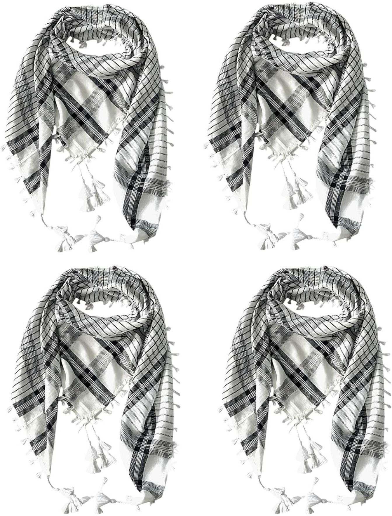 namal Printed Cotton Blend Men Black, White Fancy Scarf, Scarf, Bluetooth Scarf, Stole-picture-26