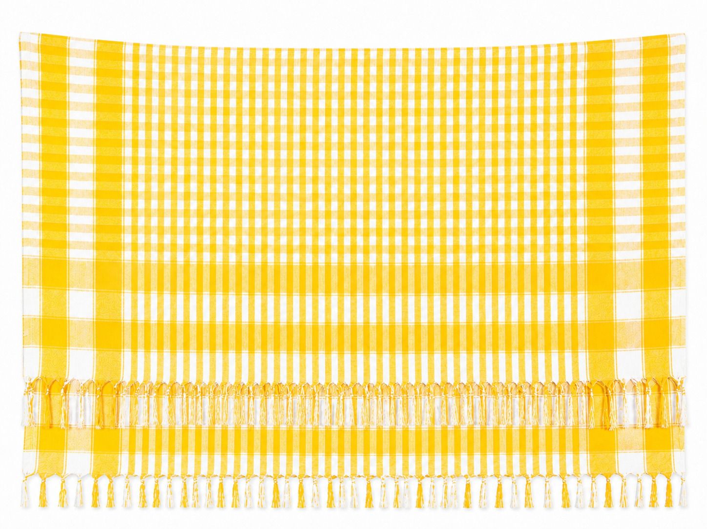 Checkered Viscose Men Yellow Scarf-image-43