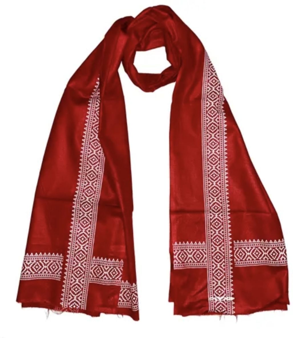 royaltextilehub Printed Pure Cotton Men Red Faux Turtleneck Neck Cover, Scarf, Bluetooth Scarf, Fancy Scarf, Stole-picture-41
