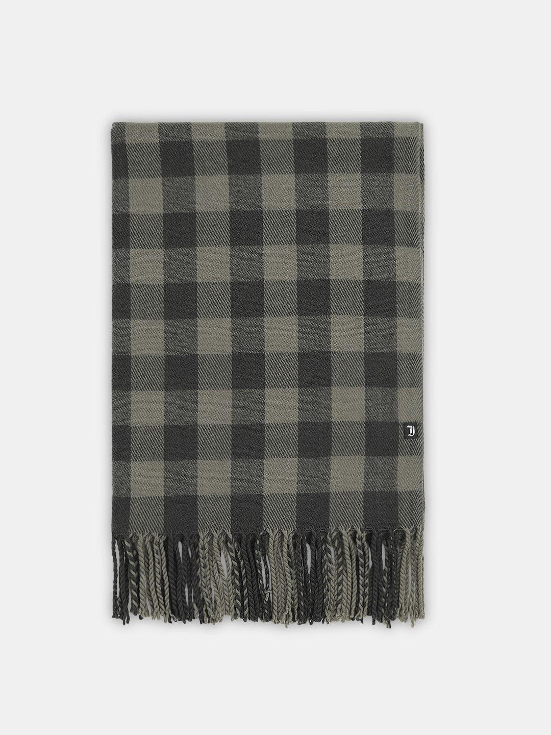 jack & jones Checkered Acrylic Men Grey Scarf-picture-14