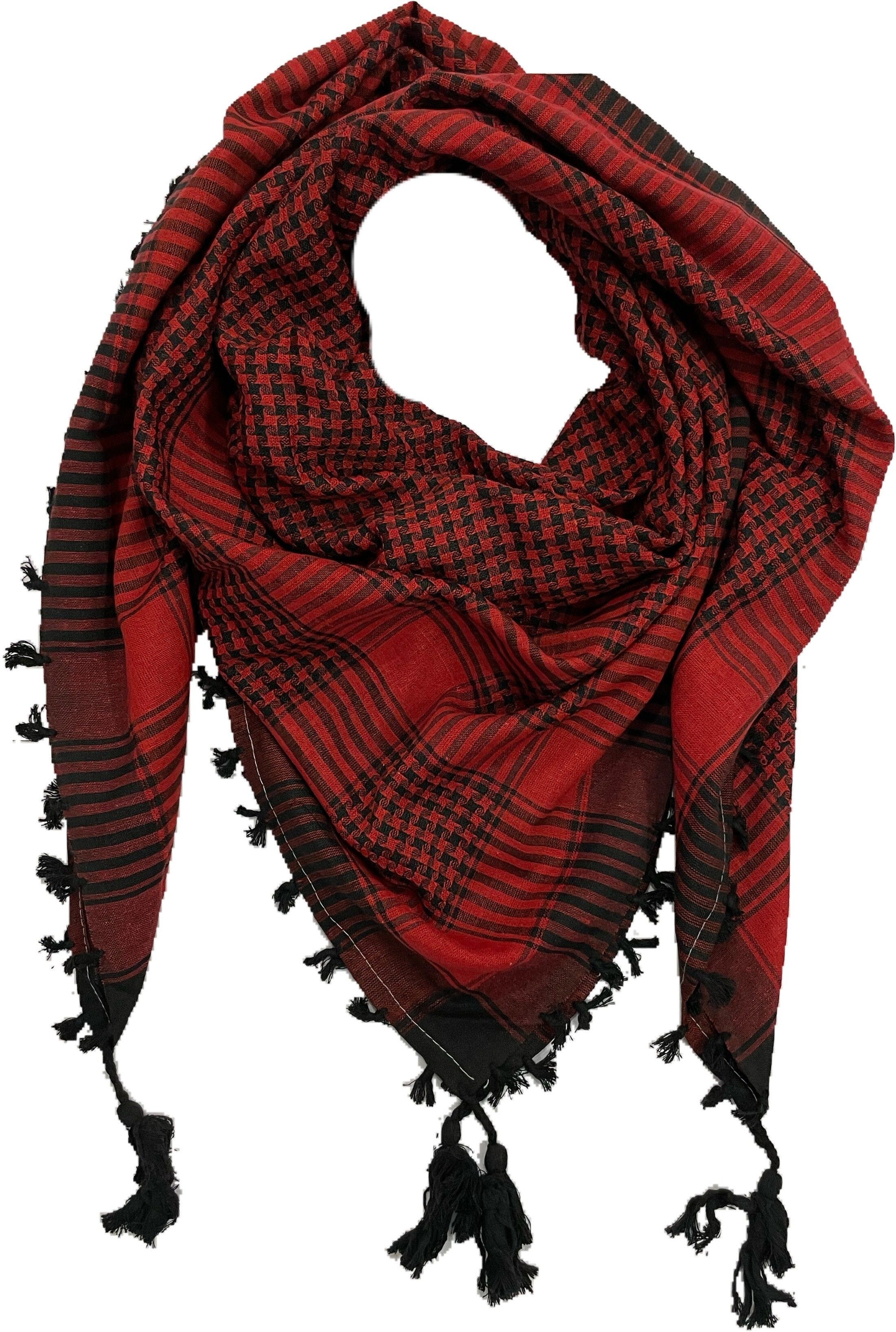 blooming faith Checkered Cotton Blend Men Black, Red Scarf, Fancy Scarf, Stole-picture-22