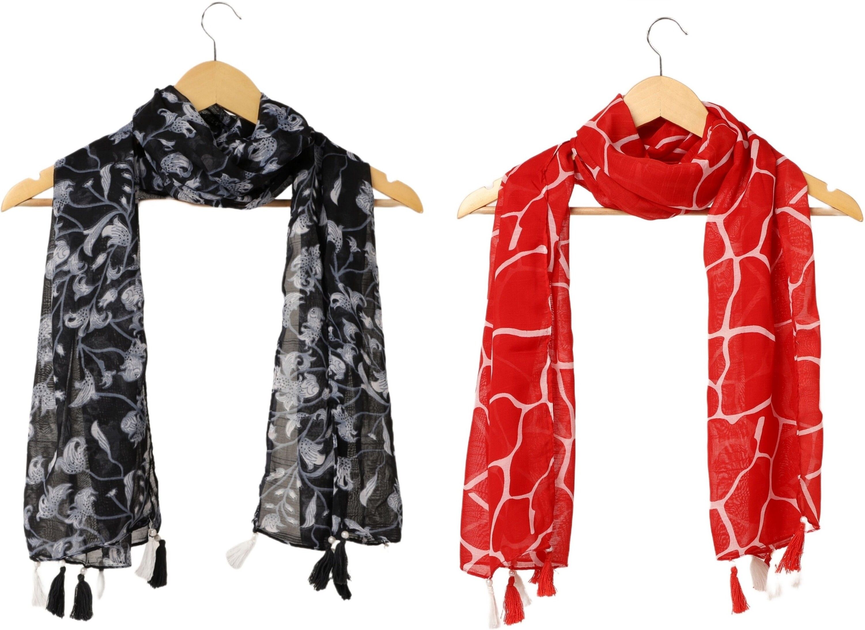 stolevilla Printed Chiffon Women Multicolor Scarf, Stole, Fancy Scarf-picture-19