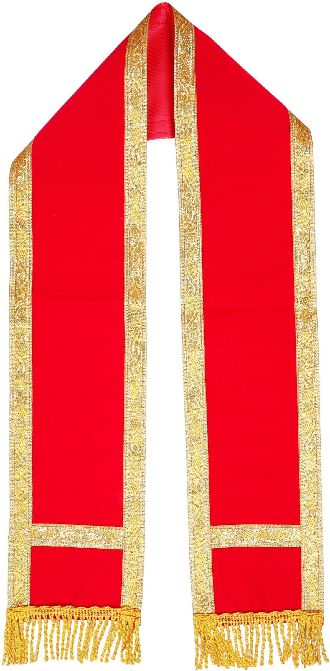 Solid Cotton Rayon Blend Men Red Scarf-image-42