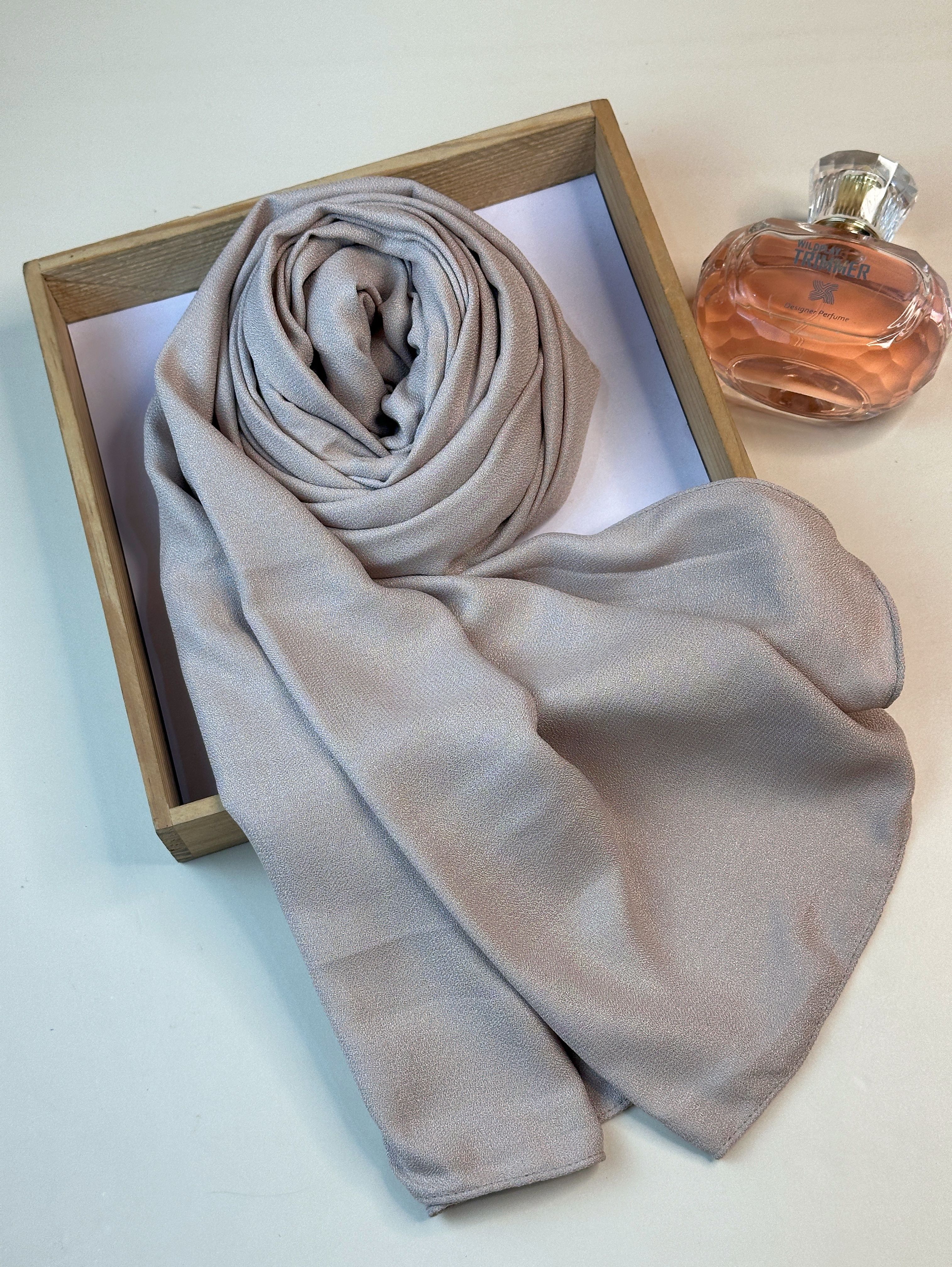 Solid Viscose Women Grey Scarf, Fancy Scarf, Stole-image-43