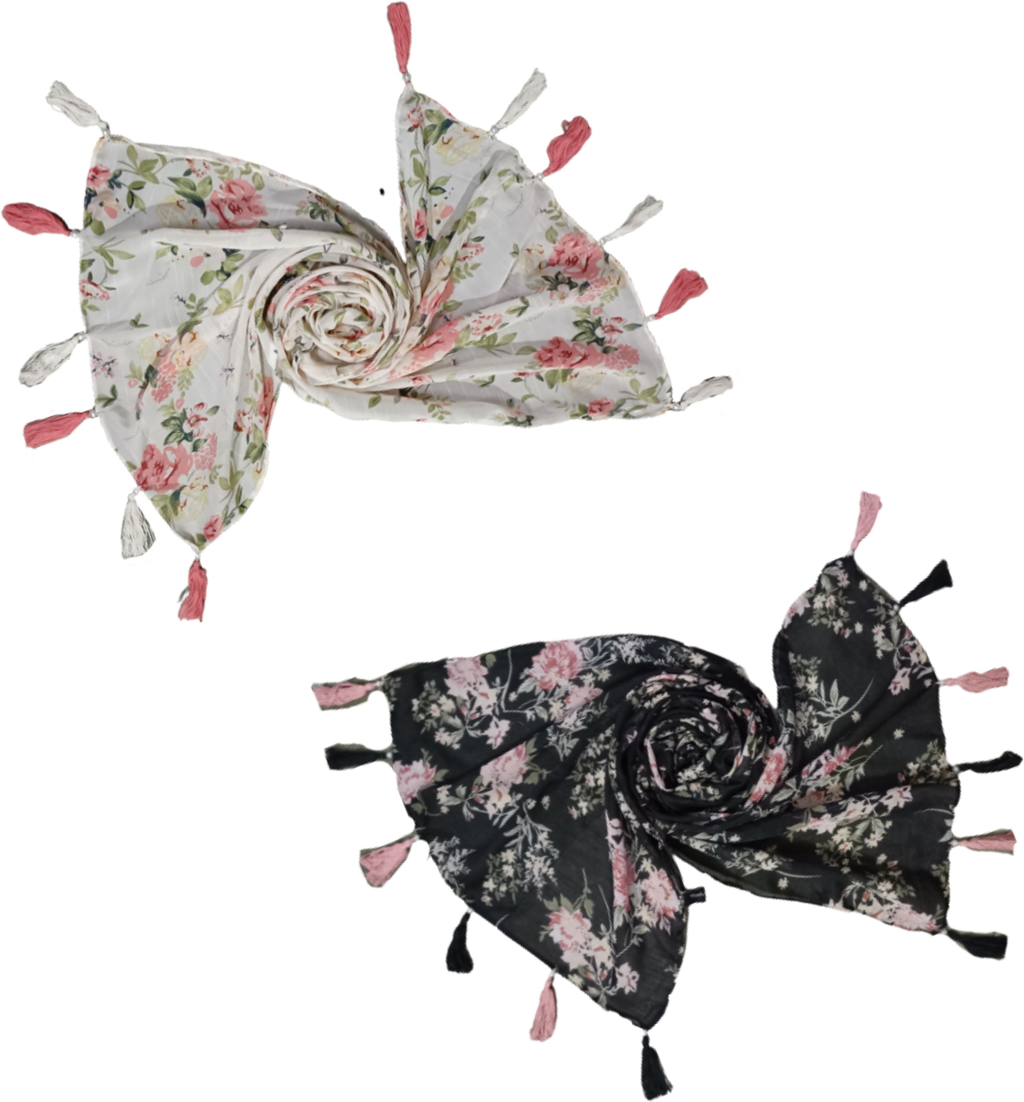 poshampaa Printed Chiffon Women Multicolor Scarf, Stole, Fancy Scarf-picture-23