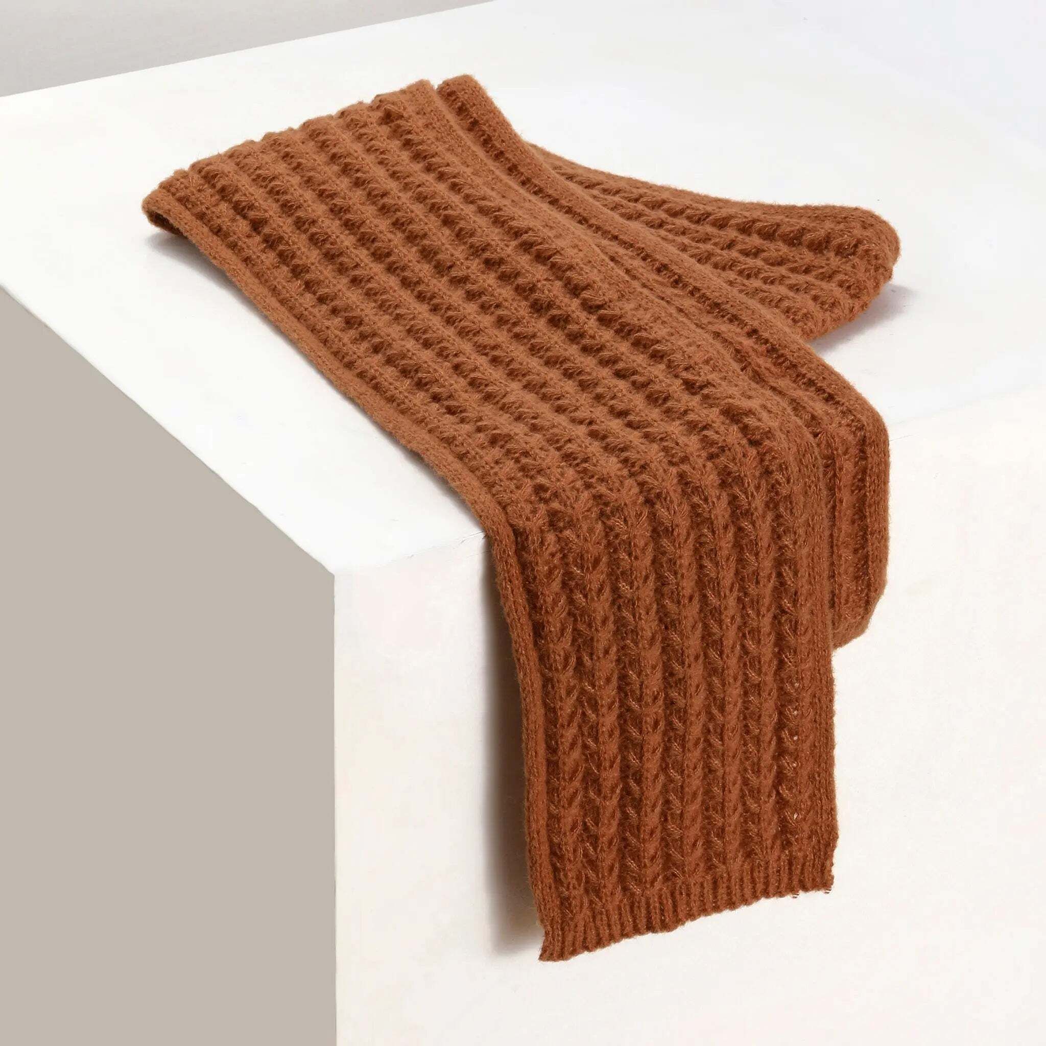salty alpha Printed Cotton Blend Men Brown Scarf-picture-17