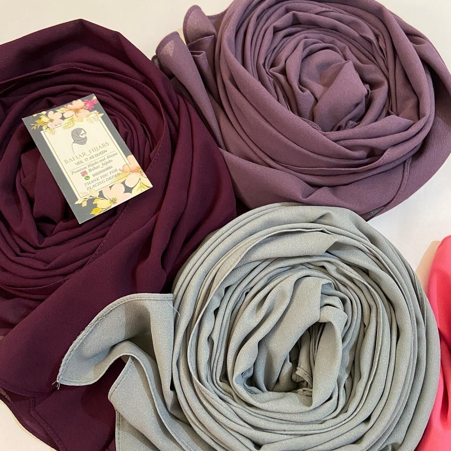 habibisfashion Solid Chiffon Women Multicolor Scarf, Fancy Scarf, Stole-picture-30