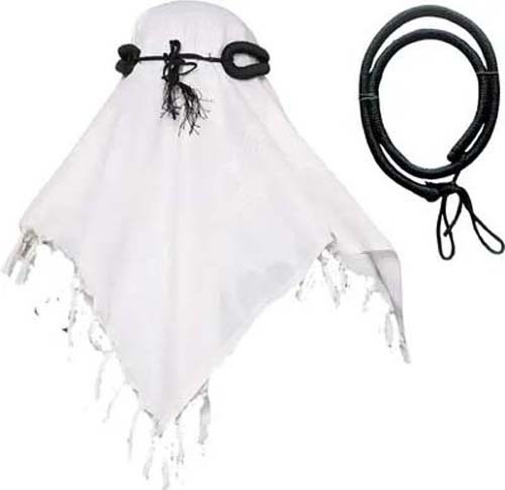 Self Design Cotton Blend Men White Scarf