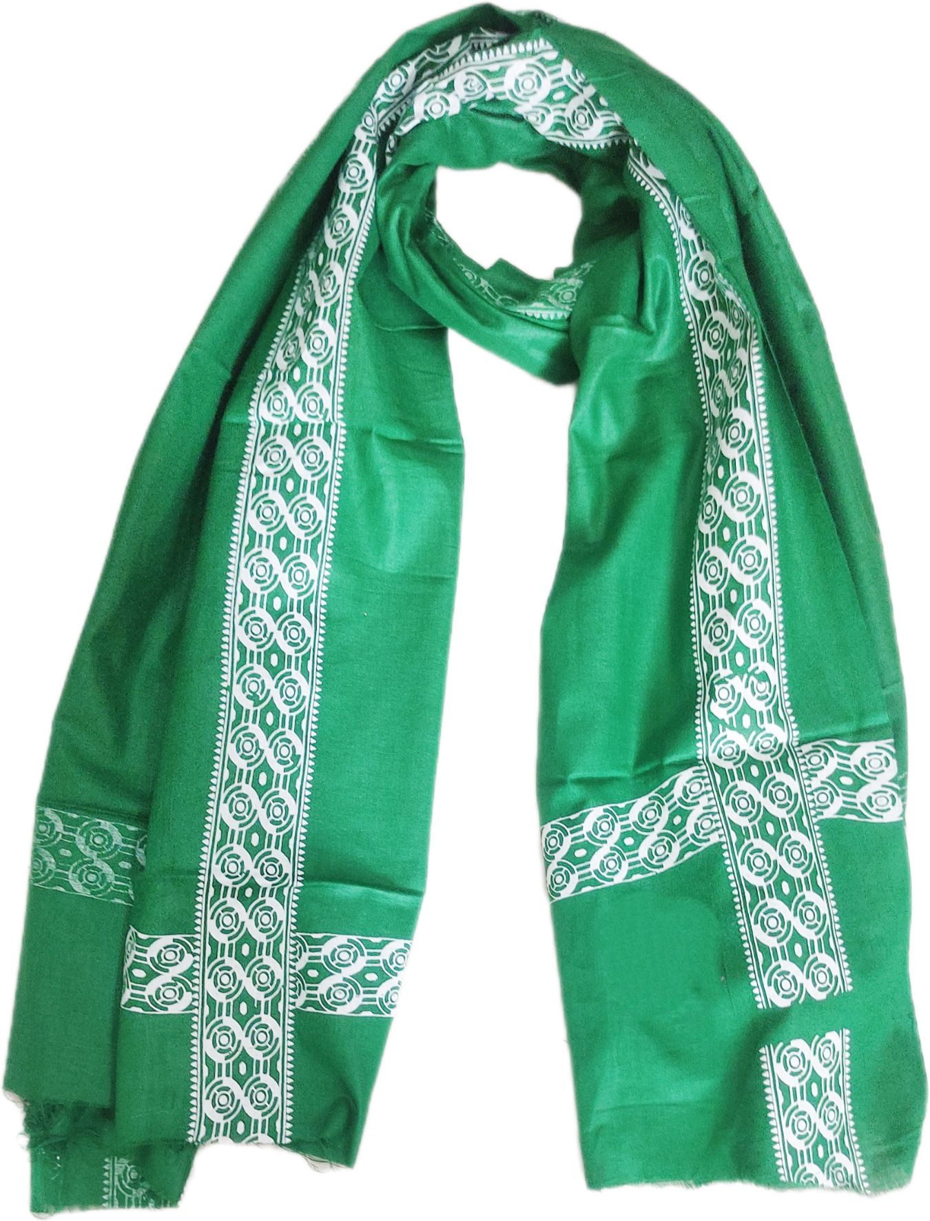 desttronne Printed Pure Cotton Men Green Scarf-picture-36
