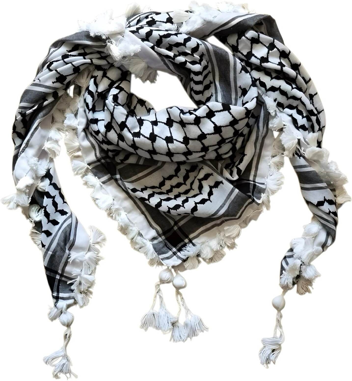 namal Checkered Cotton Blend Men Black, White Fancy Scarf, Scarf, Bluetooth Scarf, Stole-picture-29