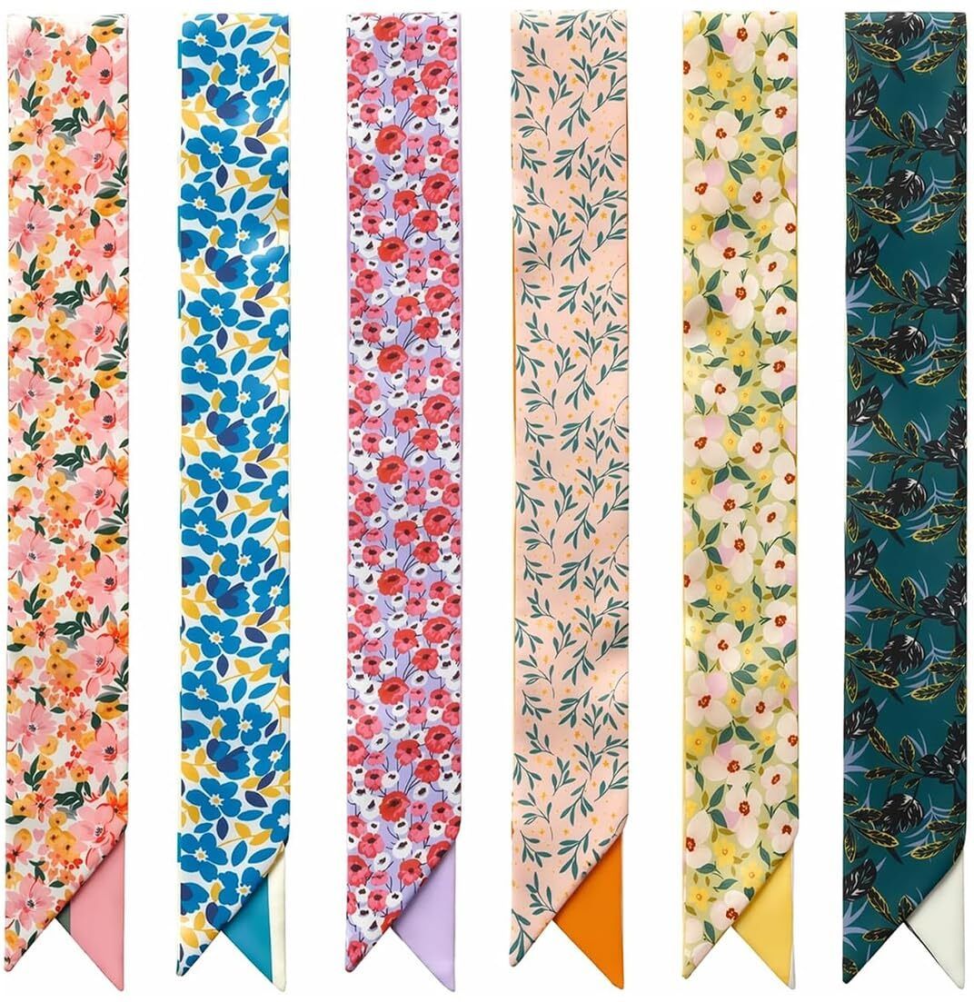 gustave Floral Print Polyester Women Multicolor Scarf-picture-22