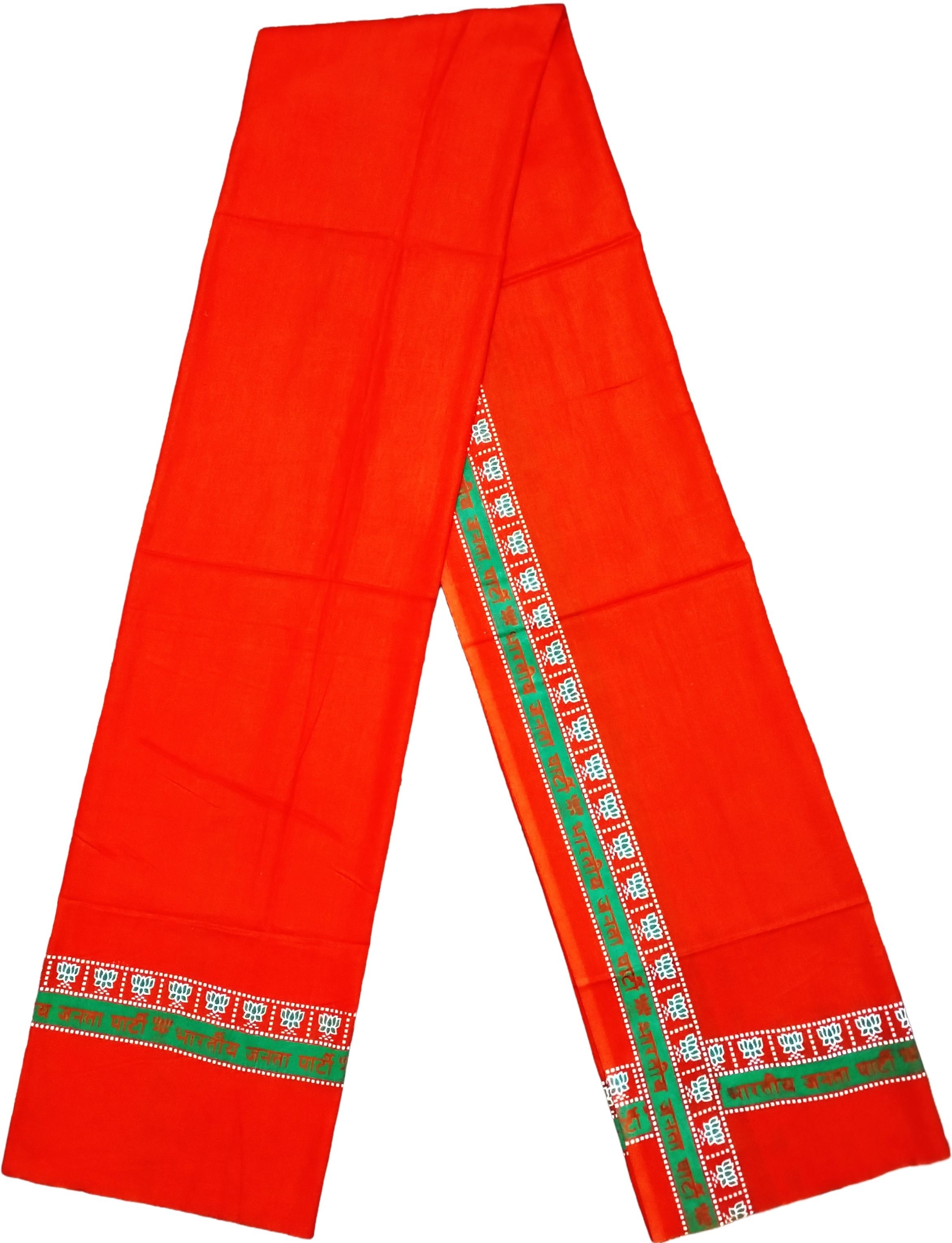 haya Floral Print Pure Cotton Men Orange Scarf-picture-38