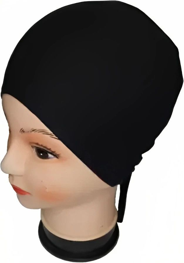 Solid Polyester Women Black Scarf-image-44
