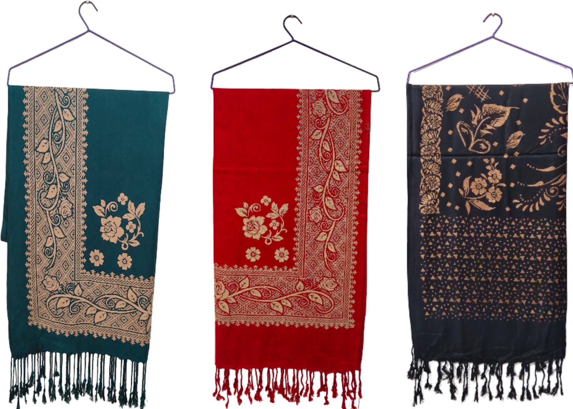 desami Printed Cotton Viscose Blend Women Multicolor Stole-picture-11