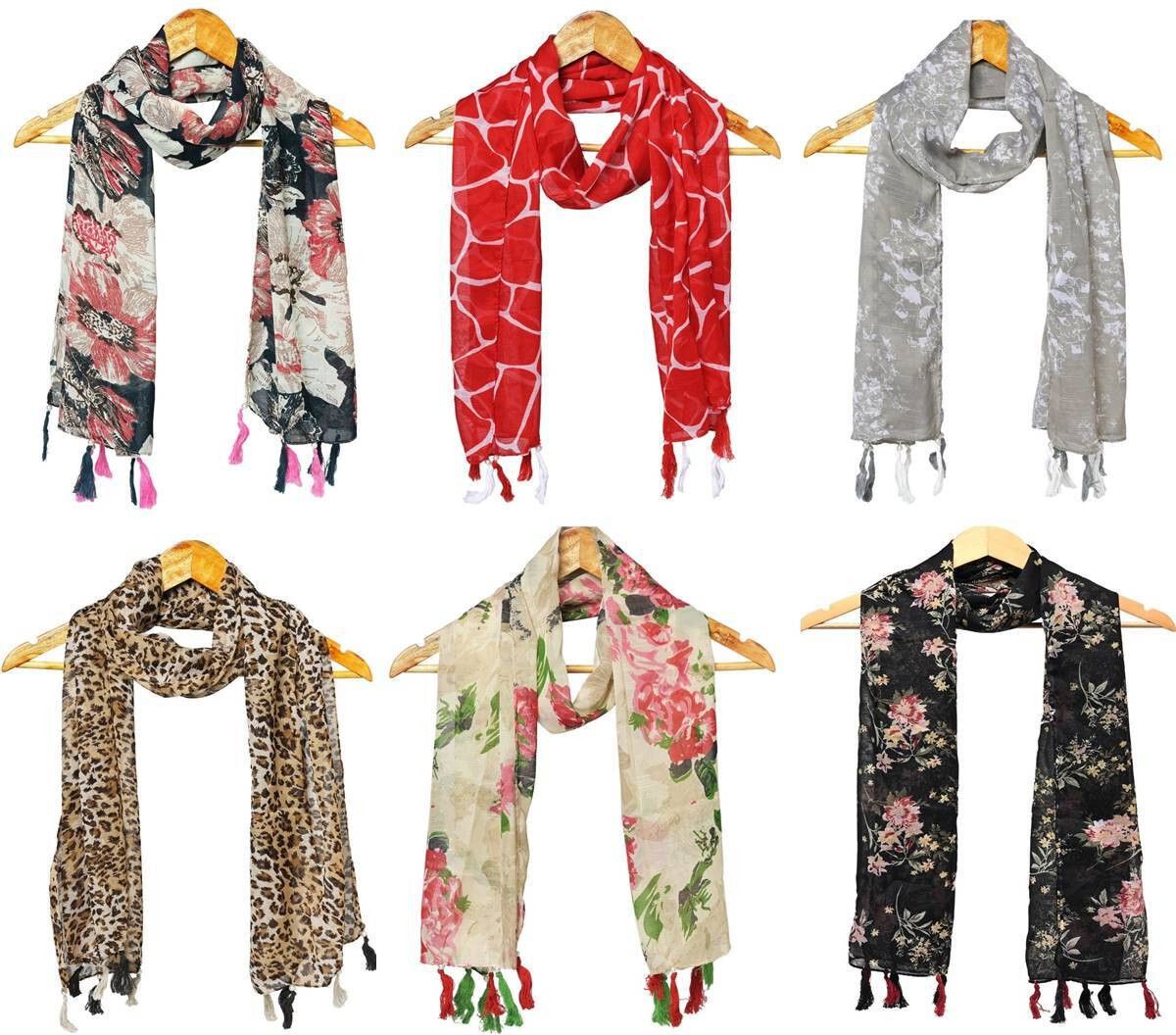 mss fashion Printed Chiffon Women Multicolor Scarf, Stole, Fancy Scarf-picture-24