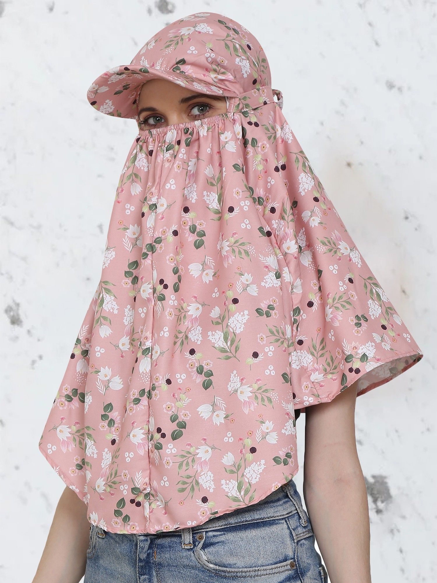 Printed Cotton Rayon Blend Women Pink Fancy Scarf-image-46