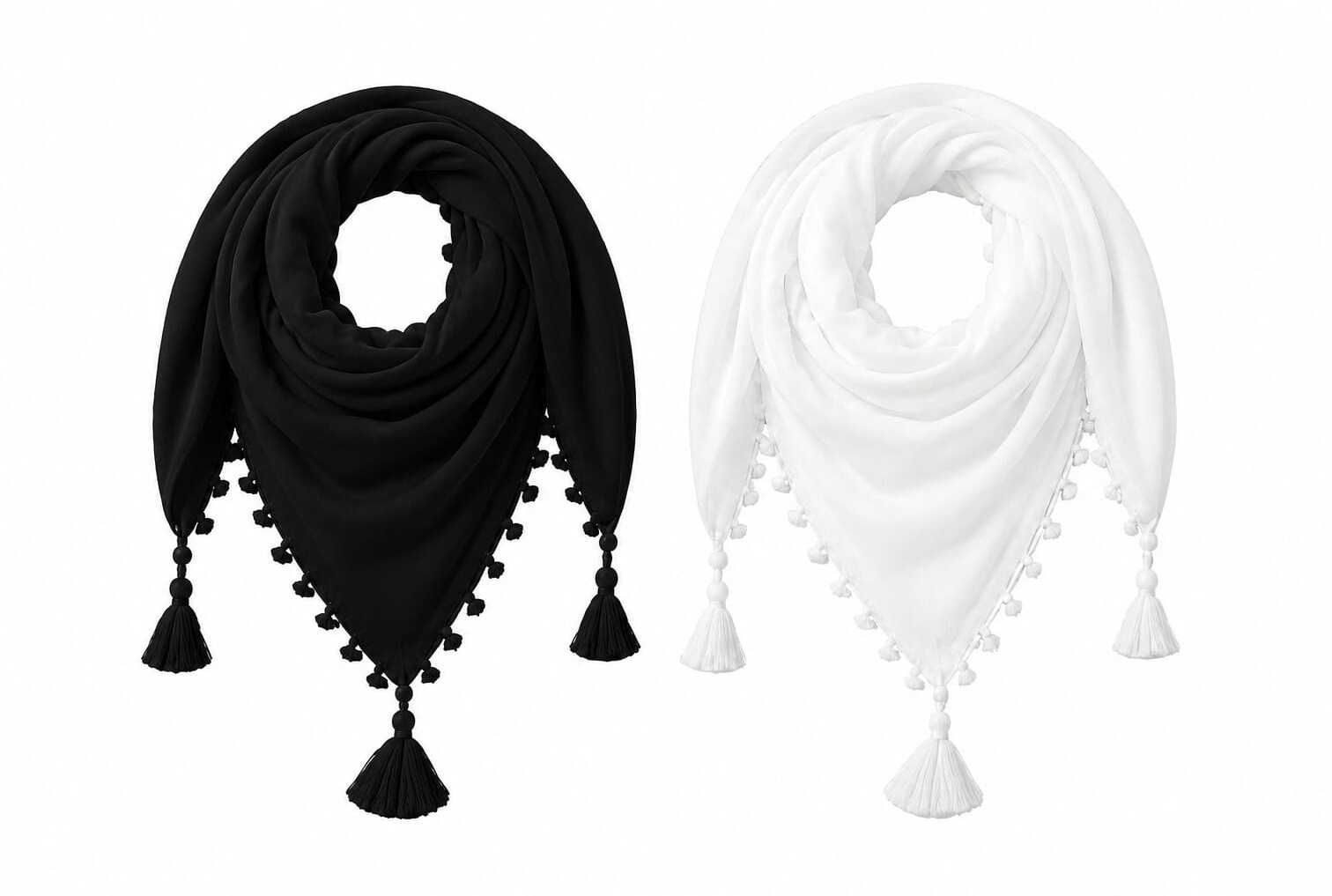 namal Solid Cotton Blend Men Black, White Fancy Scarf, Scarf, Bluetooth Scarf, Stole-picture-41