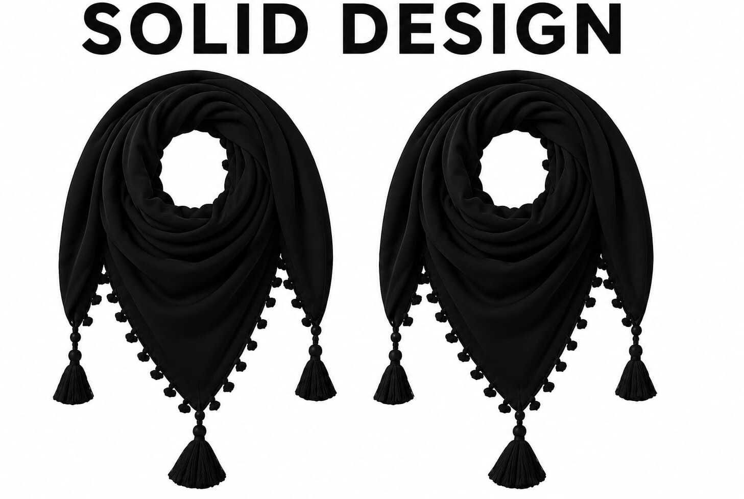 namal Solid Cotton Blend Men Black Fancy Scarf, Scarf, Bluetooth Scarf, Stole-picture-17