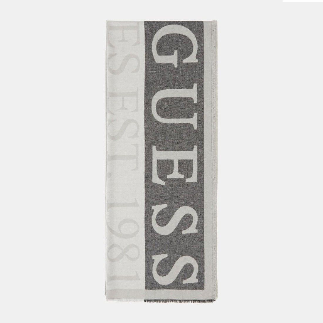 guess Printed Viscose Men Grey Scarf-picture-13