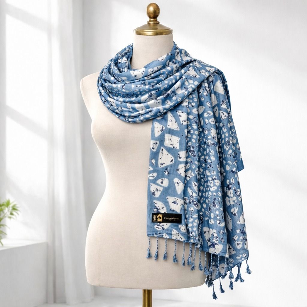 elegantscarf Printed Rayon Women Multicolor Scarf, Stole-picture-17