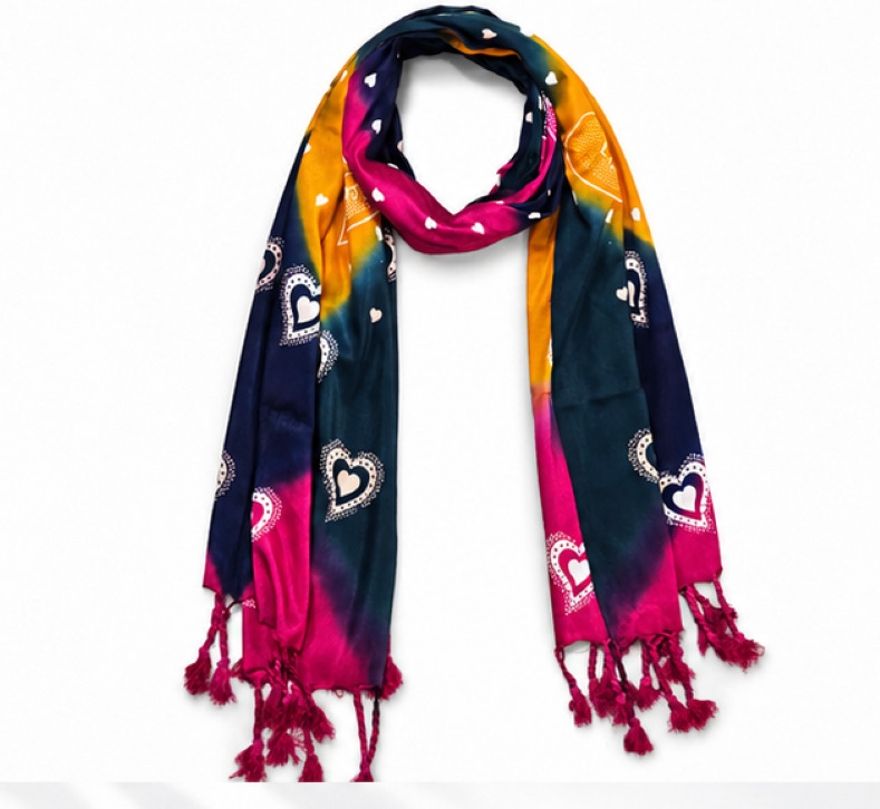 Printed Rayon Women Multicolor Stole, Scarf, Fancy Scarf-image-45
