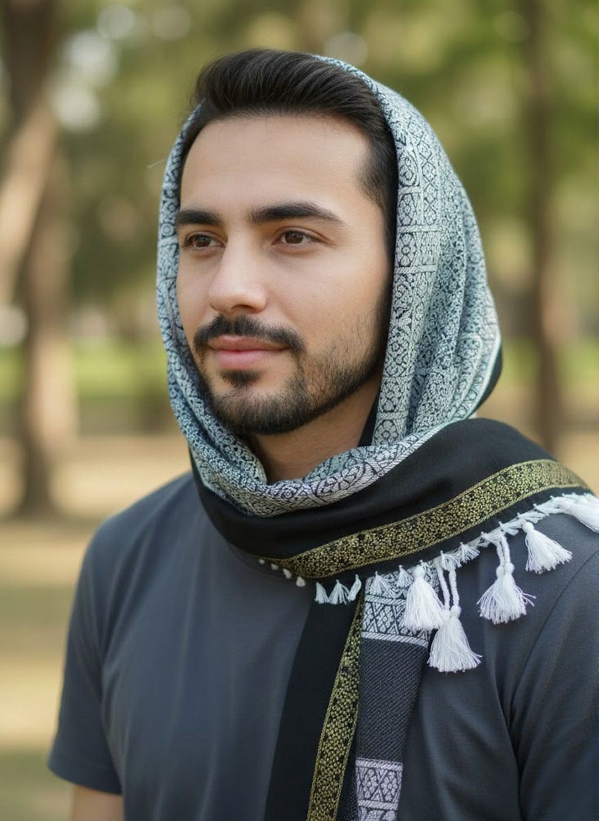 namal Checkered Cotton Blend Men Multicolor Fancy Scarf, Scarf, Bluetooth Scarf, Stole-picture-37