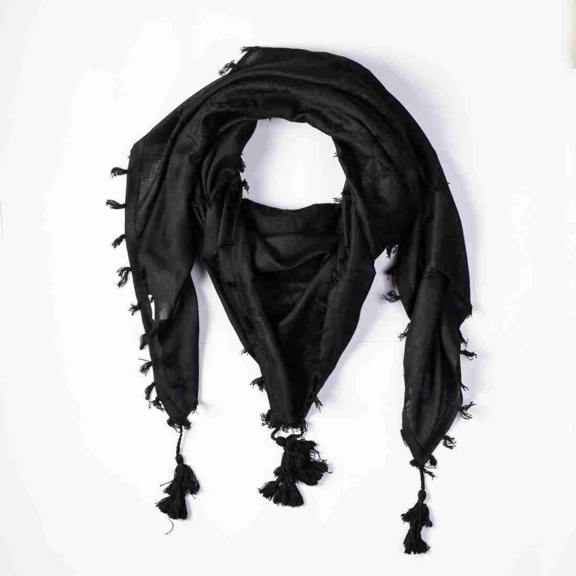 Printed Cotton Blend Men Black Fancy Scarf, Scarf, Bluetooth Scarf, Stole